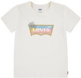 Levi's Meisjes T-shirt Korte Mouwen Wit 10 Jaar