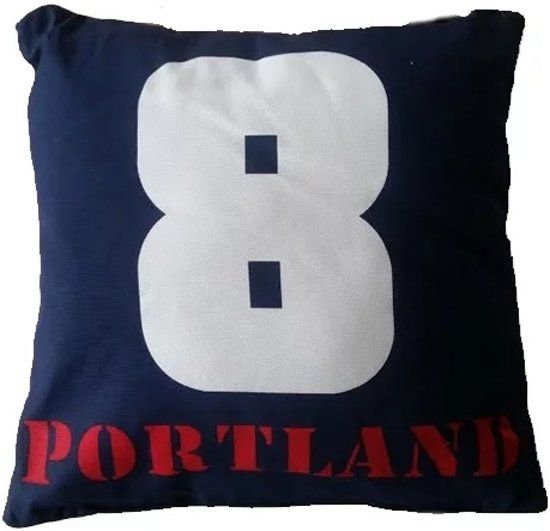 Damai Portland Sierkussen - Navy - 50x50 cm - Katoen
