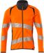 Mascot Accelerate Safe Sweatshirt met rits 19184-781 - haute visibilité orange/bleu marine foncé - XS