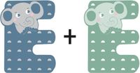 Small Foot - Houten Dieren Kinderletter - E