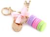 Sleutelhanger Shenzhen Haorui Industrial Technology Co., Ltd. Macaron sleutelhanger van legering, schattige kleurrijke macaron, Eiffeltoren hanger, auto, decoratie voor thuis, kinderen, Kerstmis (13 x 5 x 4 cm, paars)