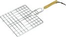 BBQ Collection Barbecuerooster met handvat - 40 x 20 x 20 cm - Rechthoek - Zilver