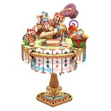 Tonecheer Alice's Tea Party - Houten 3D Puzzel Muziekdoos Bouwset
