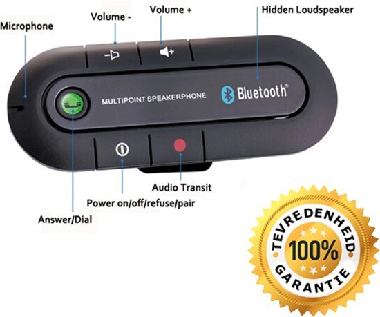 SoFetch Bluetooth handsfree Carkit Car Kit Handsfree bellen in de Auto