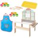 roba x Play-Doh kinderwinkel - Speelset van FSC-hout met 12 potjes klei, 3 houten gereedschappen, schort & 3D-creatiemat - Educatief waardevol - Vanaf 3 jaar