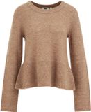 WE Fashion Dames trui Lichtbruin S