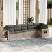 Maison Exclusive - Salon de jardin 6 pièces avec coussins, gris clair, rotin synthétique