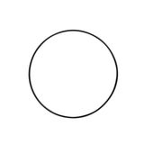 RAYHER HOBBY Metalen ring zwart gecoat 25 cm ø