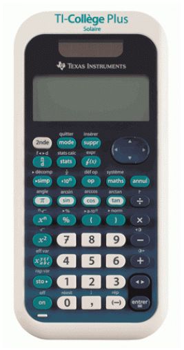 Texas Instruments TI College Plus Scientific Calculator - Black, Blue, White
