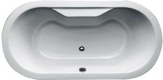 Plieger Zurich Duobad - 180x90cm Oval Acrylic Bathtub with Legs - White