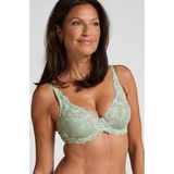 Hunkemöller Dames Lingerie Niet-voorgevormde beugel bh Diva - Groen - maat G75