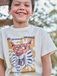 VERTBAUDET Icecat T-shirt jongen korte mouwen dieren ecru
