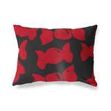BonaMaison Rood-Zwart Decoratieve Kussensloop, Kussenhoezen Bank, Decoratieve Kussenhoesjes, Kussensloop; Sofa, Slaapkamer, Kantoor, Auto 35x50 Cm - Ontworpen en vervaardigd in Turkije