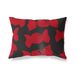 BonaMaison Rood-Zwart Decoratieve Kussensloop, Kussenhoezen Bank, Decoratieve Kussenhoesjes, Kussensloop; Sofa, Slaapkamer, Kantoor, Auto 35x50 Cm - Ontworpen en vervaardigd in Turkije