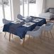 Bonamaison Tafelkleed, Anti-Mold, Sneldrogend, Waterdicht, 100% Polyester Tafellaken, Blauw, 140 x 200 Cm