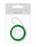 Ursus Creatieve draad, ca. 0,3 mm x 20 m, van koper, plastic spoel, gelakt in metallic groen