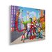 Komar Spidey and His Amazing Friends Selfie afbeelding op canvas, 40 x 30 cm, voor kinderkamer, meerkleurig