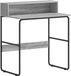 vidaXL Bureau met opslag Grijs Sonoma 80 x 50 x 91 cm