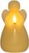 Anna's Collection LED herdenkingskaars engel - ivoor - 14 x 8 cm - met timer