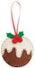 Trimits GCK025 Vilten decoratieset: kerstpudding, gesorteerd, één maat, acryl