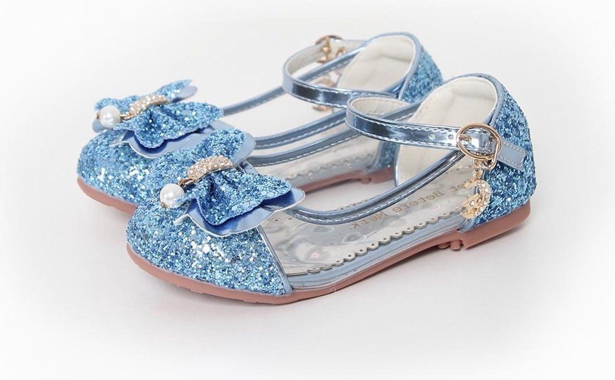 Het Betere Merk Frozen Elsa Anna Prinsessenschoenen Blauw Maat 32 + Toverstaf / Tiara