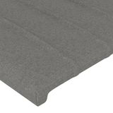 VidaXL Hoofdbord LED 163x16x78/88 cm Stof Donkergrijs