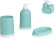 Klassiek badset 3-delig turquoise kunststof