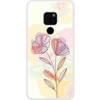 Huawei Bedrukt siliconen hoesje compatibel met Mate 20 Floral