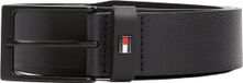Tommy Hilfiger Heren 3,5 cm Layton lederen riem, zwart