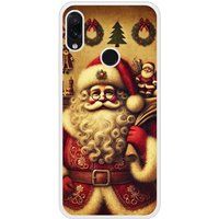 Xiaomi Bedrukt siliconen hoesje compatibel met Xiaomi Redmi Note 7, Xiaomi Redmi Note 7 Pro pere noel vintage