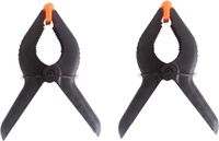 Shoppartners Bv 4x pince de serrage / pince à ressort noire 15 cm