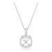 Swarovski Una Angelic Hanger, Kussenslijpsel, Wit, Rodium Verguld