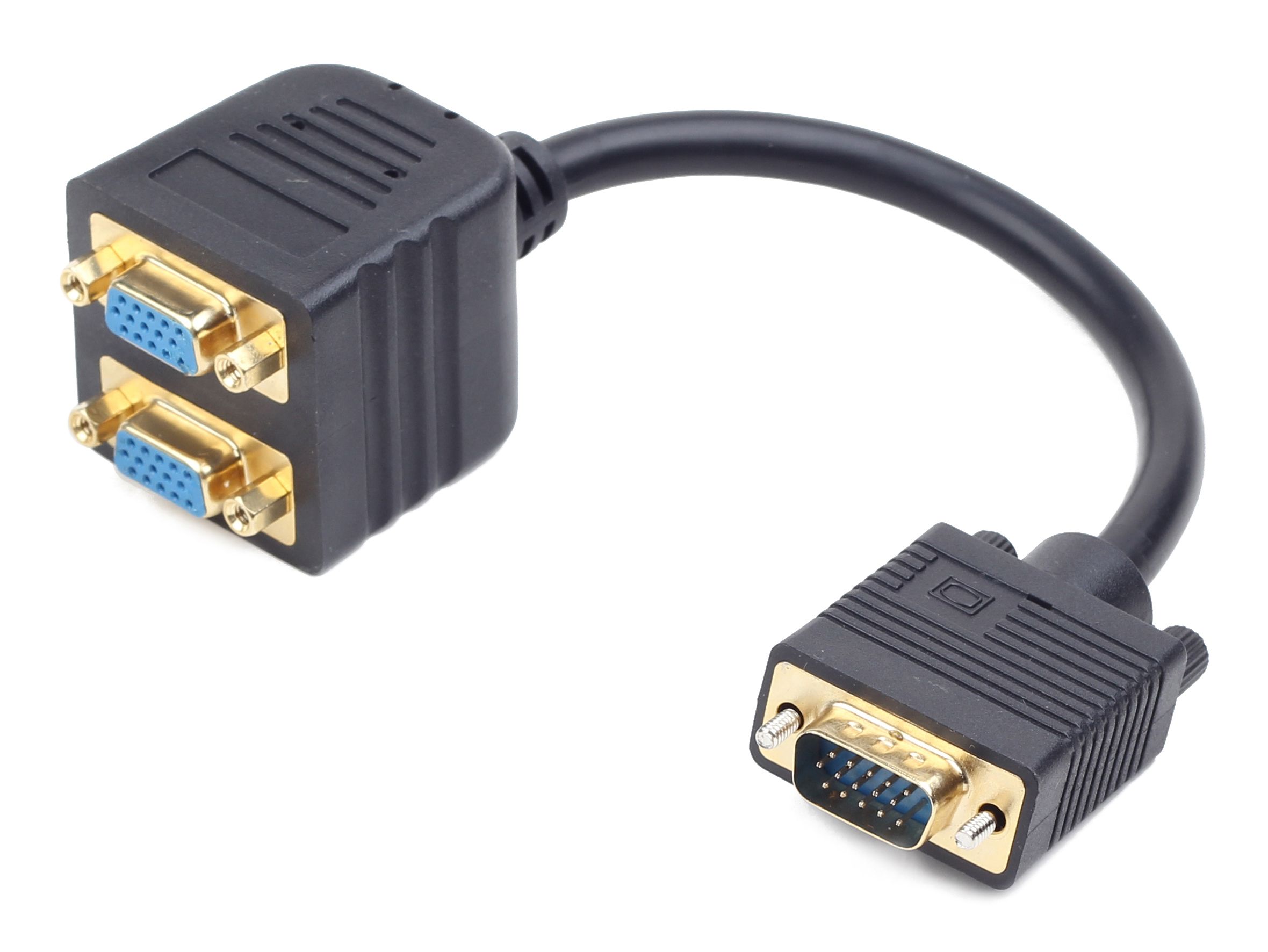 Gembird CC-VGAX2-20CM - VGA kabel - 0,2 m - Zwart