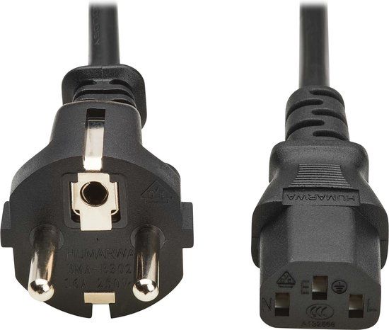Eaton P054-01M-EU electriciteitssnoer Zwart 1 m CEE7/7 IEC C13