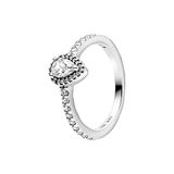 Pandora zilveren ring met heldere zirkonia
