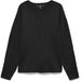Vero Moda Vest Vmeve Ls O-neck Button Cardigan Boo 10347197 Zwart Dames Maat XL