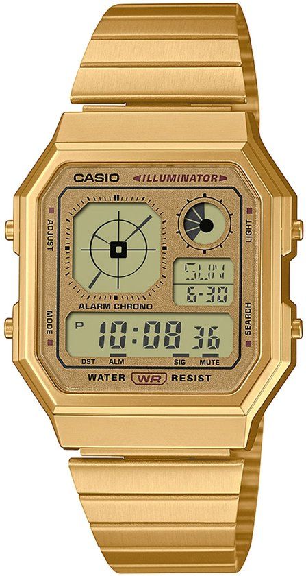 Casio A130WEG-9AEF Vintage Collection Unisex Digital Watch - Gold