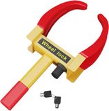 Relaxdays Wielklem Aanhanger - Caravan - Voor Banden: 13 - 30 cm Breed - Met Slot