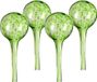 Relaxdays Waterdruppelaar - set van 4 - glas - Ø 6 cm - kamerplanten - groen