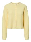 PIECES - PCSILLY LS O-NECK KNIT CARDIGAN NOOS BC - Dames - Cardigans - L - Pale Banana