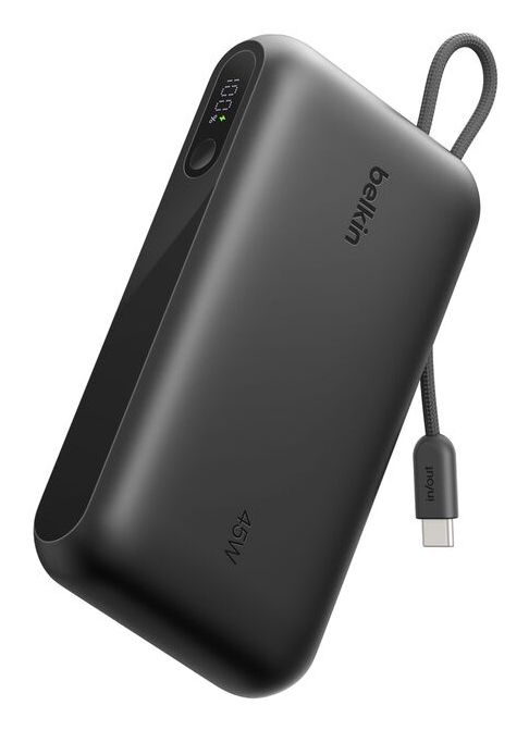 Belkin UltraCharge Powerbank 20.000mAh 45W met Geïntegreerde USB-C Kabel en Display