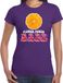 Bellatio Decorations Jaren 60 Flower Power Babe verkleed shirt paars met gele bloem dames - Sixties/jaren 60 kleding XS