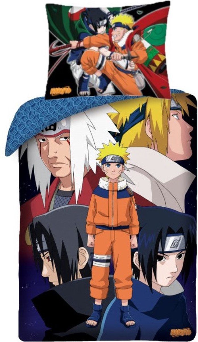 Naruto Dekbedovertrek Uzumaki - Eenpersoons - 140 x 200 cm - Katoen