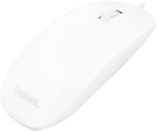Logilink ID0062 Muis Optisch Wit Plat