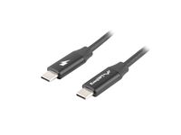 Lanberg CA-CMCM-40CU-0018-BK USB-kabel USB 2.0 1,8 m USB C 0,48 Gbit/s 60 W Zwart