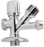 BES LED Leoni Dubbeldienstkraan - Chroom 3/4x1/2x10