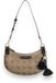 GUESS Katie Convertible Shoulder Bag Latte Logo / Black beige