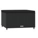 vidaXL Repose-pieds avec coussin poly rotin noir