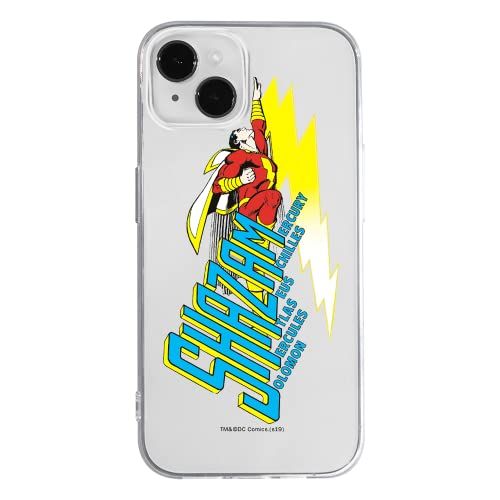 ERT GROUP Mobile Phone Case for Apple iPhone 14 PLUS - Shazam 002 - Officially Licensed - DC Pattern
