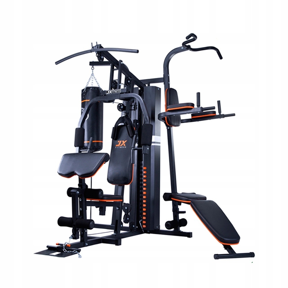 Viking Choice Krachtstation - Home gym - met 72 kg gewicht - en bokszak